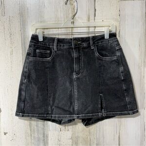 Elleven Black Denim Skort